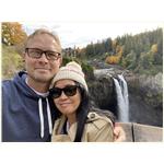 Yet and Christian at Snoqualmie Falls